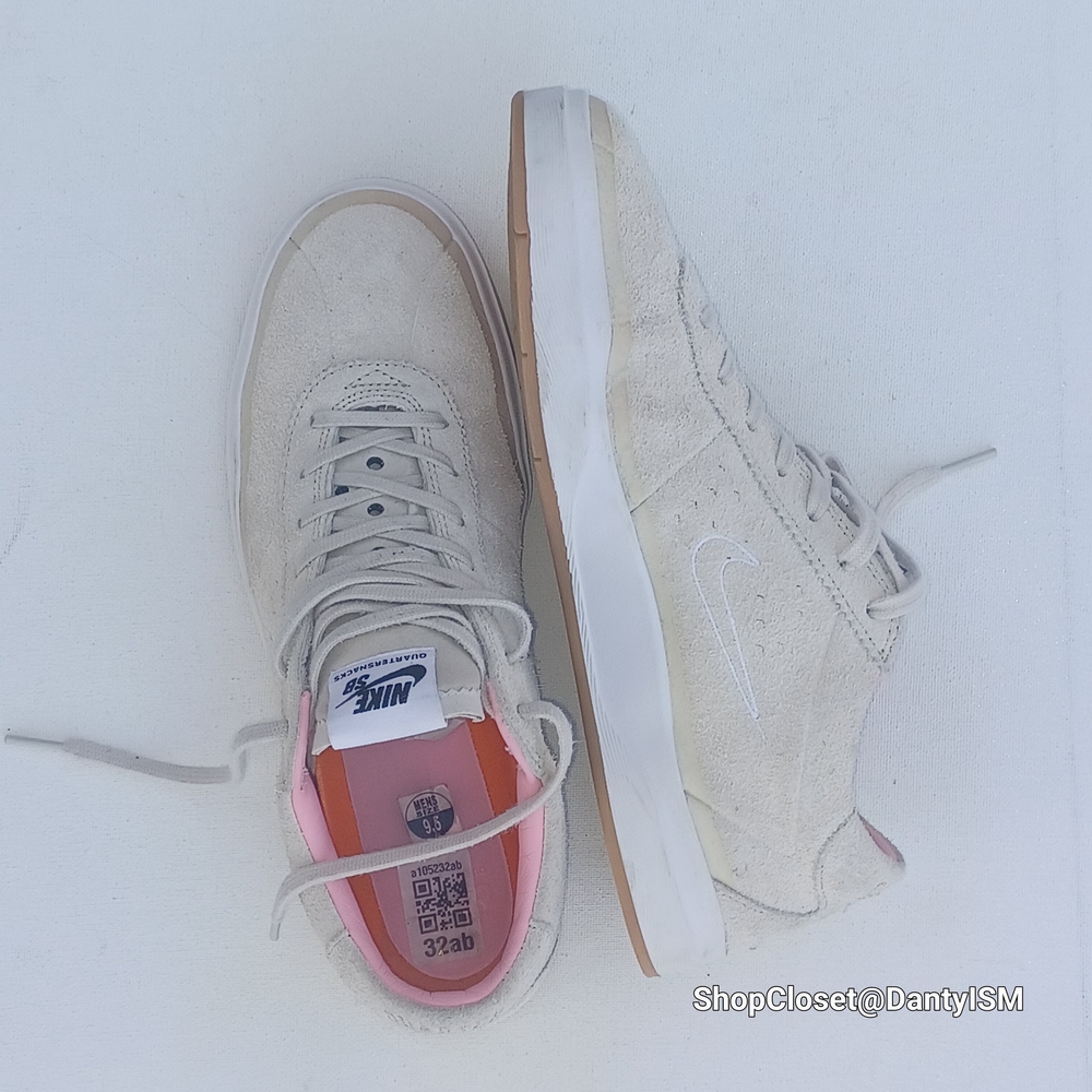 Nike SB Bruin Hyperfeel Quartersnacks sneakers in birch and space pink - Picture 3 of 16